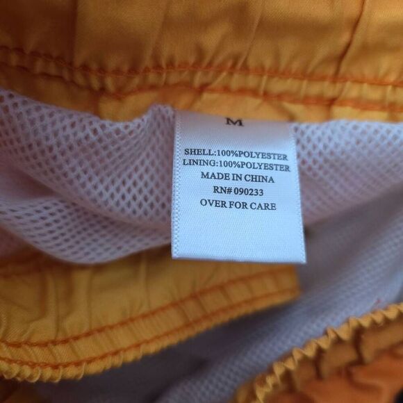 Playboy Pacsun Trunks Medium M Orange Pink Swim Surf Club Tropical Board Shorts - Picture 7 of 7